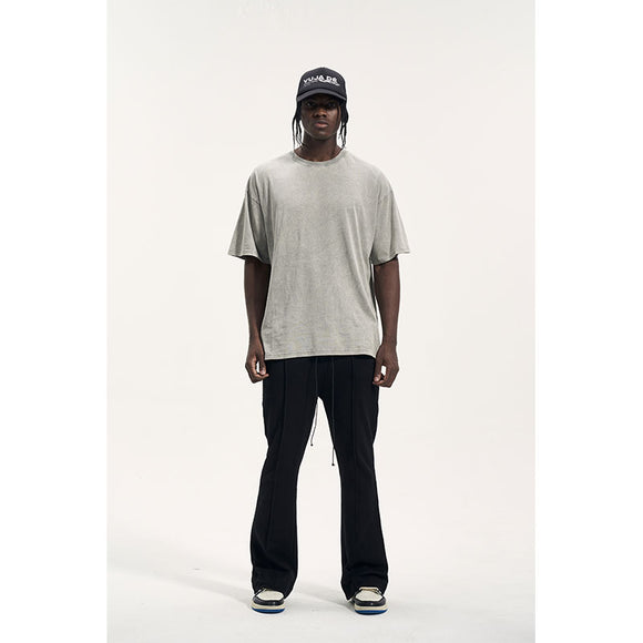 Traje Casual Negro Personalizado con Pantalones de Sudadera para Hombre