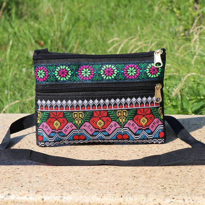Bolsa Bandolera Doble Compartimento con Bordado Artesanal - Image 13