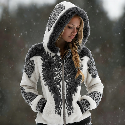 Sudadera Retro con Estampado 3D y Cierre - Perfecta para Otoño e Invierno - Image 11