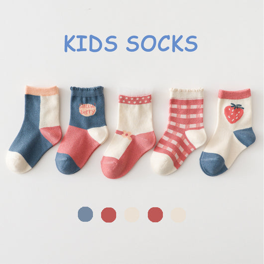 5 Pares de Calcetines Finos para Niños Primavera y Verano - Image 16