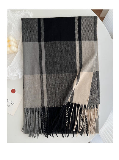 Chal Pashmina Escocés con Borlas para Mujer - Tejido Grueso y Cálido - Image 31