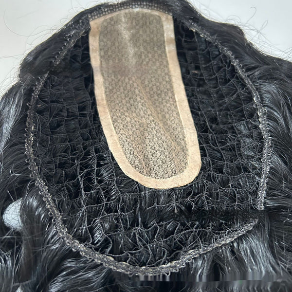 Peluca Postizo de Malla Grande Transparente - Cabello Artificial Costura Invisible