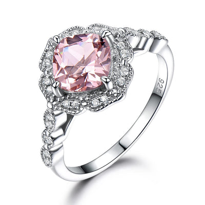 Anillo de Morganita Lujo en Plata Esterlina para San Valentín - Image 4