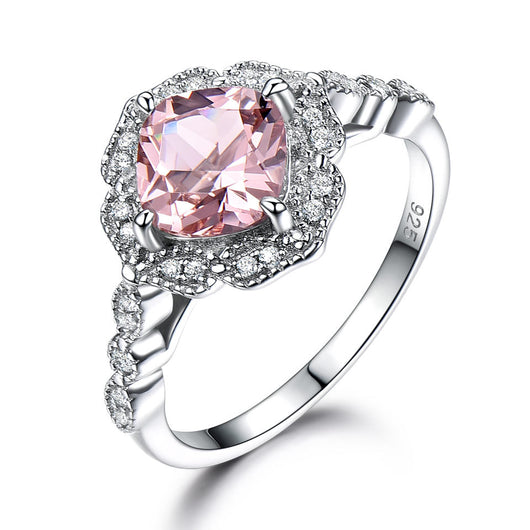 Anillo de Morganita Lujo en Plata Esterlina para San Valentín - Image 4