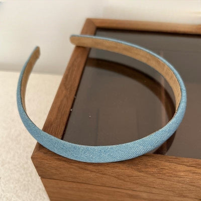Diadema Retro de Tela Denim con Estilo Minimalista - Image 11