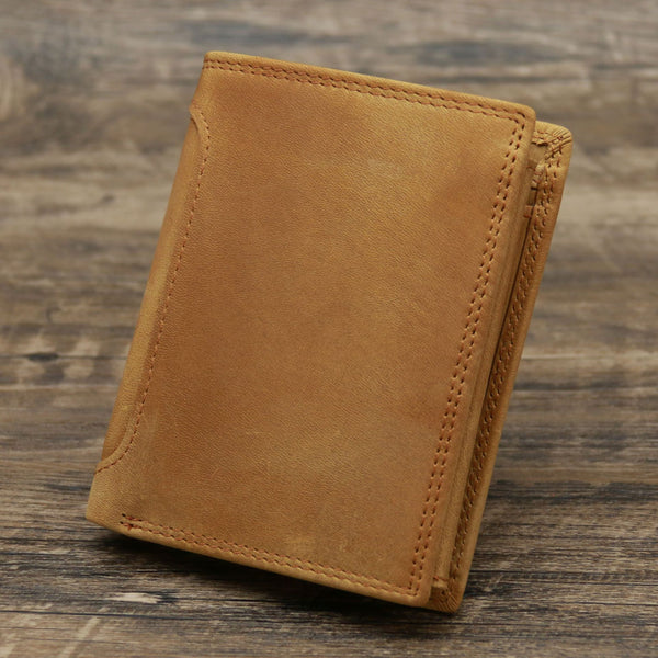 Billetera Vertical de Cuero Genuino Estilo Retro para Hombre - Image 15
