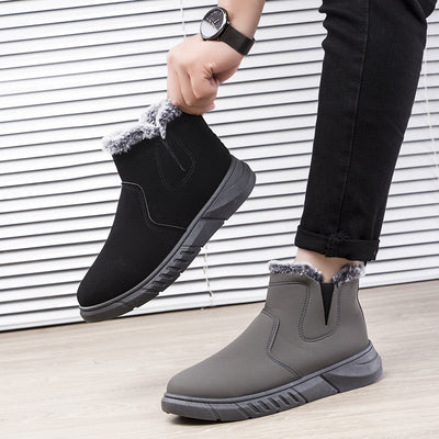 Botas de Invierno para Hombre con Diseño V Cutout y Forro de Peluche - Image 7