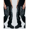 Pantalones de Hombre Patchwork Cuero Lavado Diseño Moderno