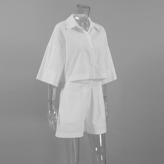 Conjunto de Verano Mujer: Blusa Manga Corta y Shorts - Image 2