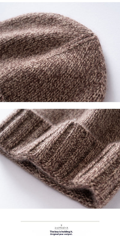 Gorro de Cachemira con Rayas Gruesas Unisex - Tejido Reforzado - Image 21