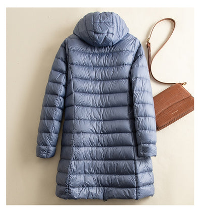 Chaqueta Acolchada Ligera Desmontable con Gorro para Mujer - Image 9