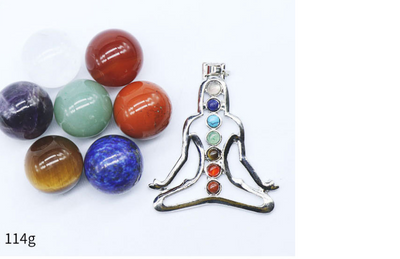Esfera de Piedra Natural de 7 Chakras 20MM - Caja Presentación - Image 10
