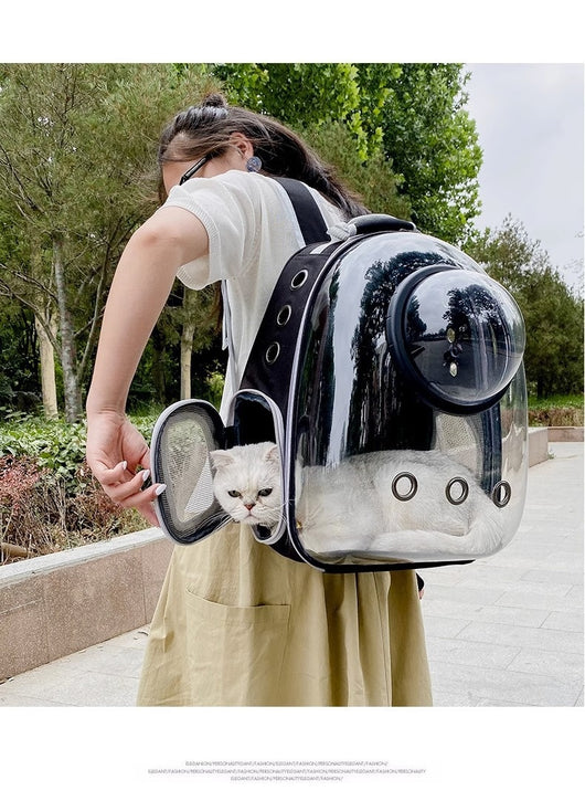 Mochila Transparente para Gatos con Cúpula Panorámica y Gran Capacidad - Image 19