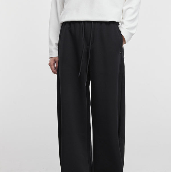 Pantalones de Sudadera Rectos Otoño-Invierno Diseño Ancho y Suelto