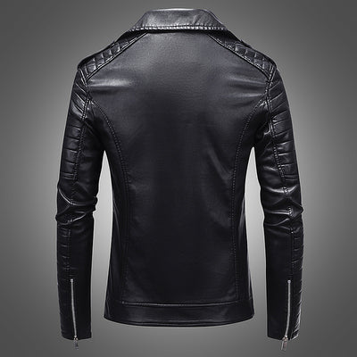 Chaqueta de Cuero para Hombre con Solapa Térmica de Forro Polar - Image 14