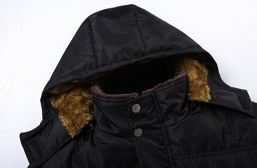 Abrigo Elegante de Algodón Afelpado para Hombre - Image 18