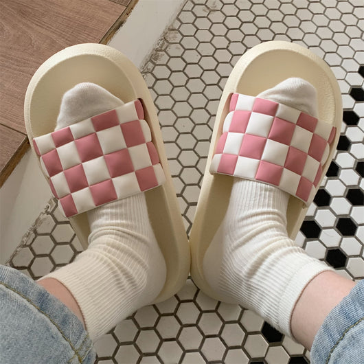 Sandalias Ajedrez con Suela Antideslizante y Comfort Máximo