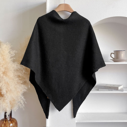 Chal Triangular Tejido Grueso Coreano para Invierno - Abrigo Suave y Cálido - Image 36