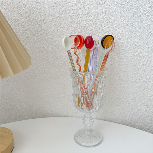 Cucharilla Decorativa de Vidrio Espiral Caramelos de Verano - Image 8