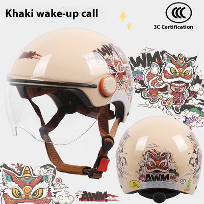 Casco Eléctrico con Protección Solar y Diseño Infantil Resistente al Viento - Image 16