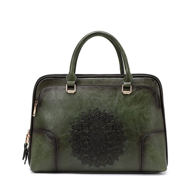 Bolso Tote Ejecutivo con Textura Embossed Vintage - Image 16