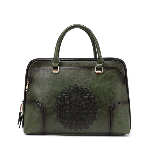 Bolso Tote Ejecutivo con Textura Embossed Vintage - Image 16
