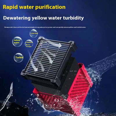 Cubo Purificador de Agua para Acuarios con Carbón Activado de Estructura Panal - Image 3