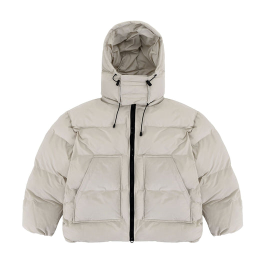 Chaqueta Corta Pesada con Capucha Desmontable