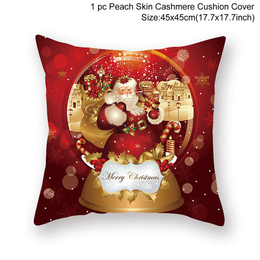 Funda de Almohada Navideña de Lino para Sofá - Image 30