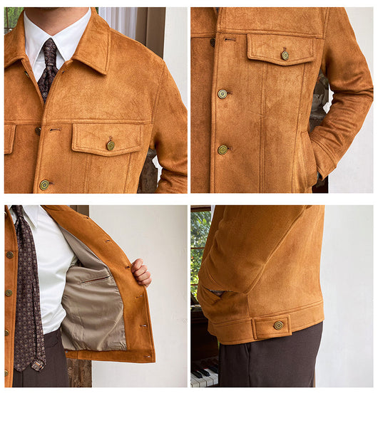 Abrigo Retro Casual de Color Sólido - Fácil de Combinar - Image 14