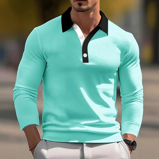 Blusa Retro Suelta con Botones Diseño Manga Larga