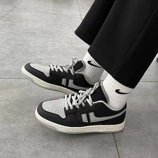 Zapatillas Plataforma Gris Oscuro para Skateboard - Sneaker Casual Trendy Versátil - Image 3