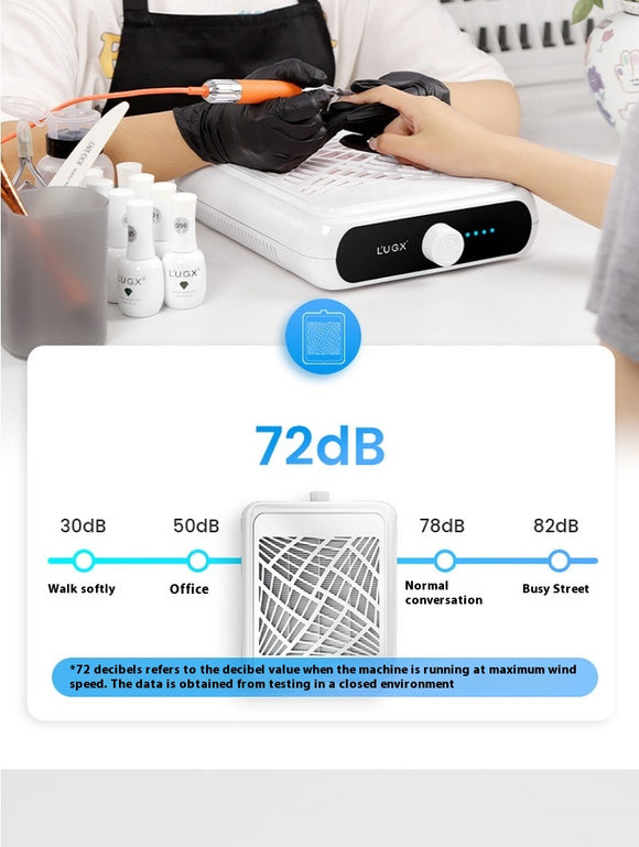 Aspiradora Turbo para Uñas sin Escobillas con Batería Extendida