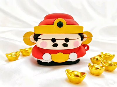 Funda para Audífonos Bluetooth Dios de la Prosperidad - Diseño Kawaii - Image 8