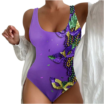 Traje de Baño Enterizo para Mujer con Contraste 3D - Diseño Moderno Playero - Image 17