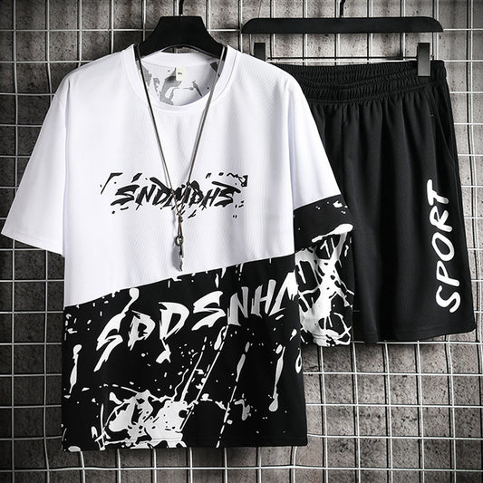 Conjunto Juvenil Estampado de Dos Piezas - Casual y Versátil - Image 2