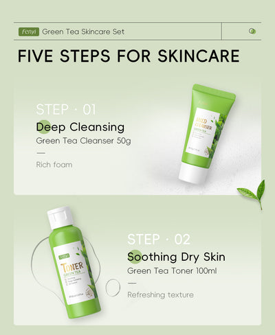 Set de Cuidado Facial con Té Verde - 5 Piezas - Image 12