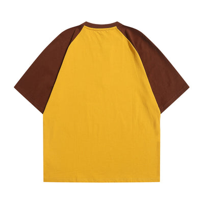 Playera Raglan Hombre Contraste de Colores Patchwork - Image 10