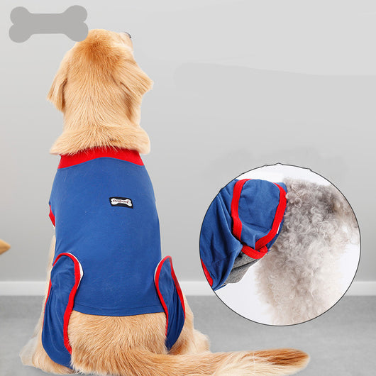 Pijama Quirúrgico para Perros - Prenda de Recuperación Antilamido en Algodón