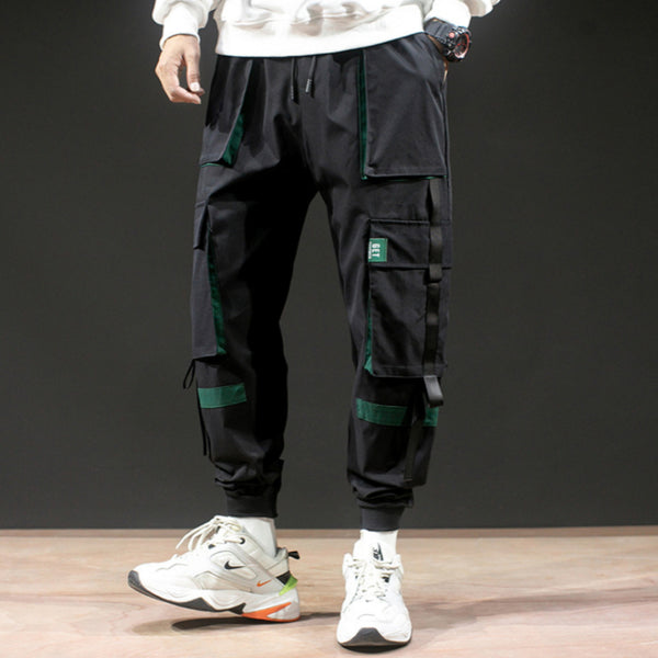 Pantalones Harem Casuales para Hombre con Tirantes