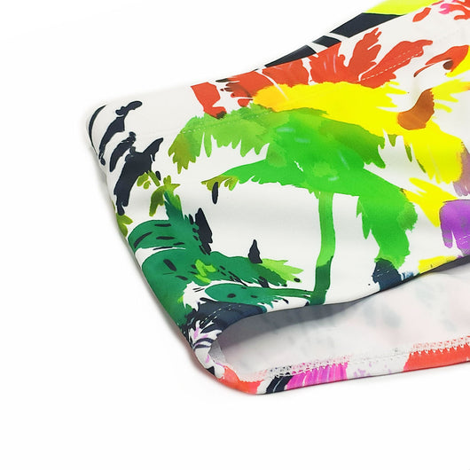 Shorts de Baño Hombre Estampado Tropical Coco con Salpicaduras de Color - Image 15