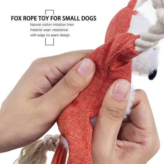 Juguete para Perro Zorro con Sonajero - Juguete Durable sin Relleno para Mascotas - Image 7