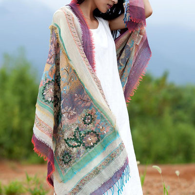 Pañuelo Bordado para Mujer - Diseño Creativo y Personalidad - Image 6