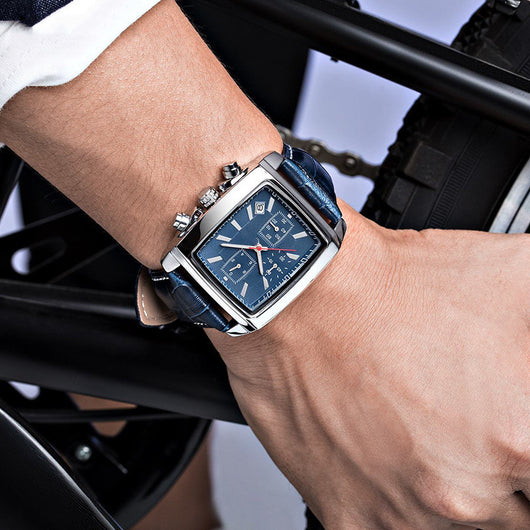 Reloj Cuadrado Vintage Multifunción para Hombre - Image 13
