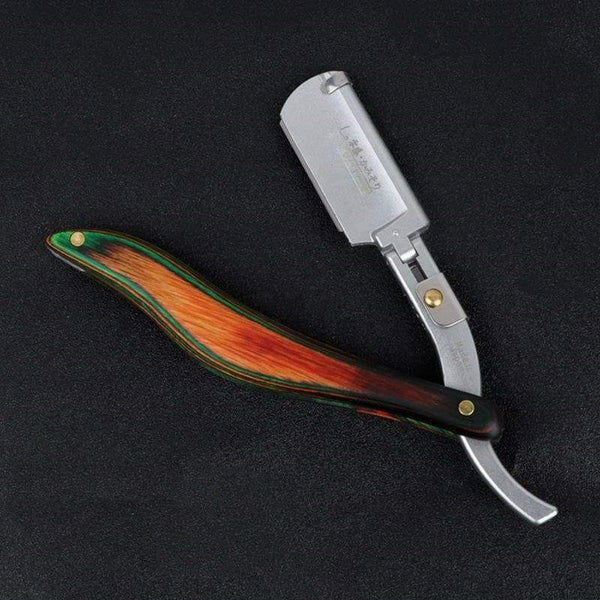 Navaja de Afeitar Vintage Acero Inoxidable para Barbería Profesional