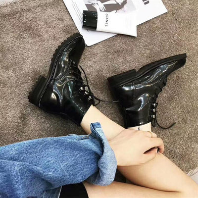 Botas Motociclista Estilo Británico con Suela Gruesa - Image 5