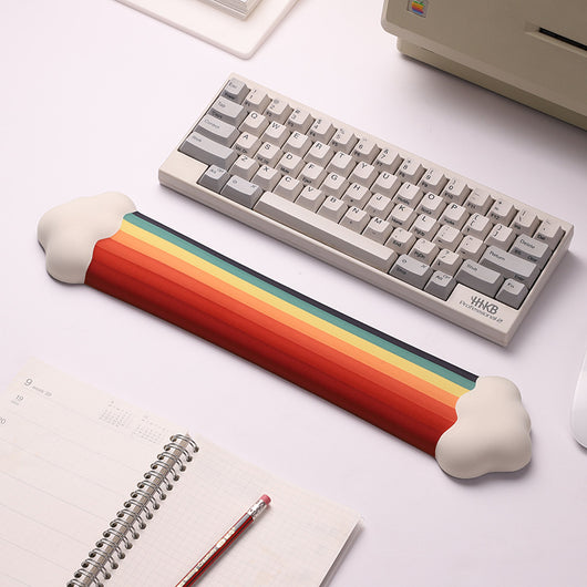 Reposamuñecas Gel Rainbow Antideslizante para Teclado y Mouse