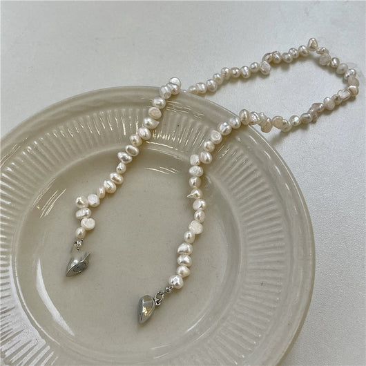 Collar de Perla de Agua Dulce con Broche Imán del Amor - Image 6