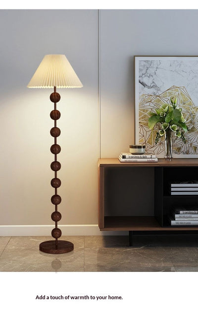 Lámpara de Pie Nogal Estilo Mediados de Siglo - Madera Maciza - Image 21