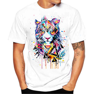 Camiseta Manga Corta 3D Cuello Redondo para Hombre - Tallas Grandes - Image 3